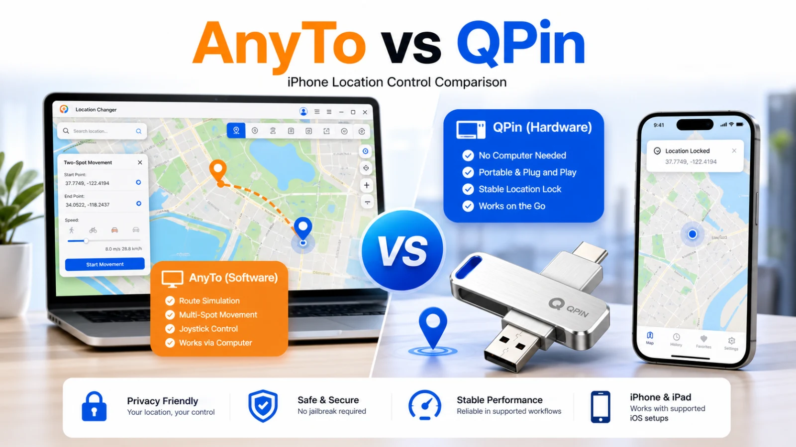 iMyFone AnyTo vs QPin: Warum Hardware besser zu intensiven Pokemon GO-Spielern passt cover image