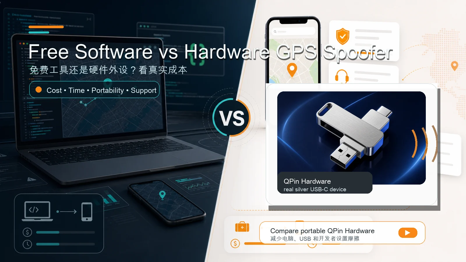 Free iOS Location Spoofer vs Hardware GPS Spoofer cover image