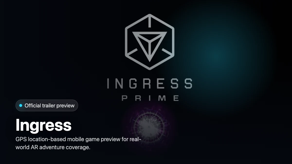 Ingress 官方預覽圖：城市 Portal 與陣營對抗