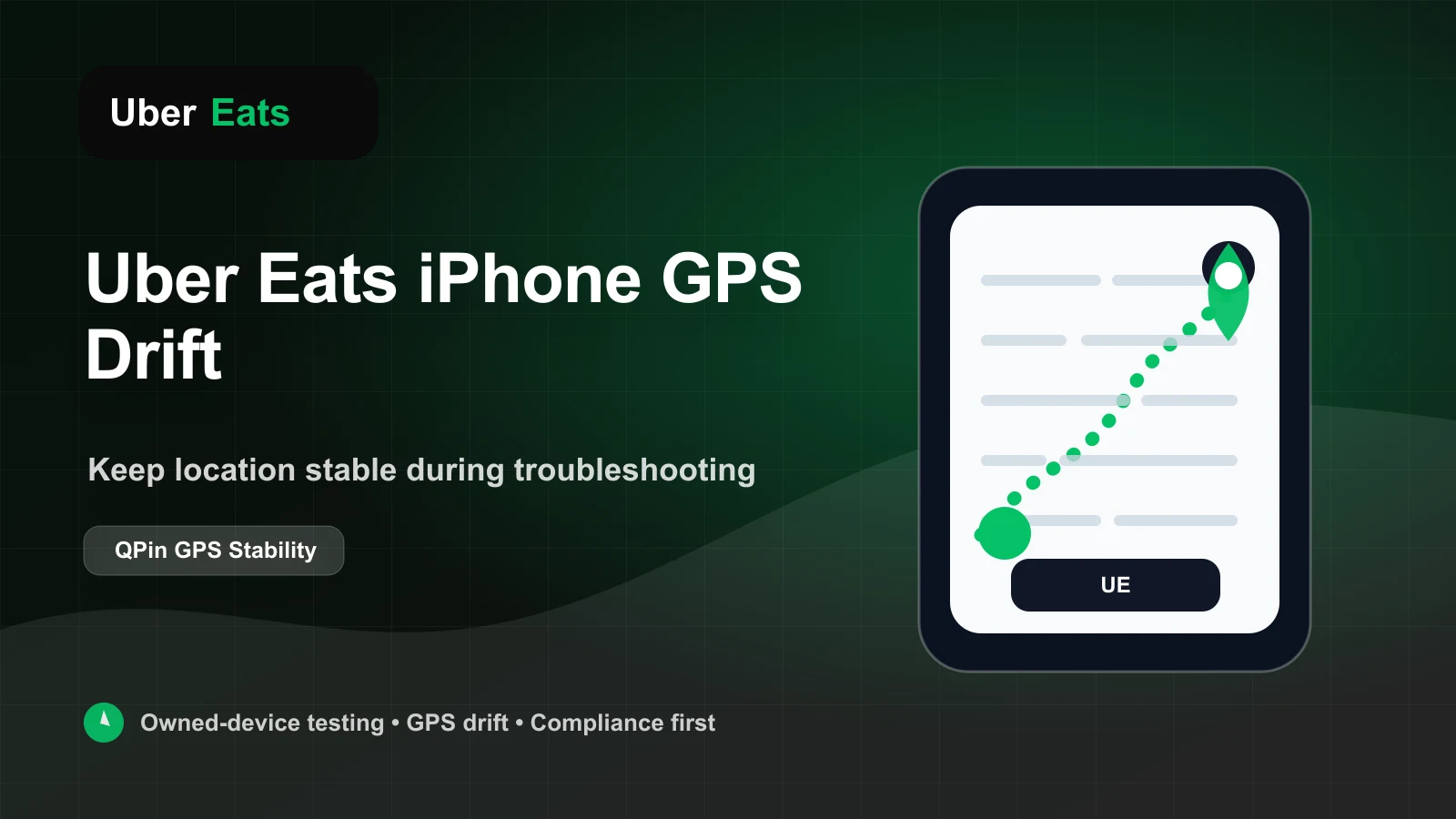 Uber Eats iPhone GPS 飄移：路線連續性與系統級定位穩定 cover image