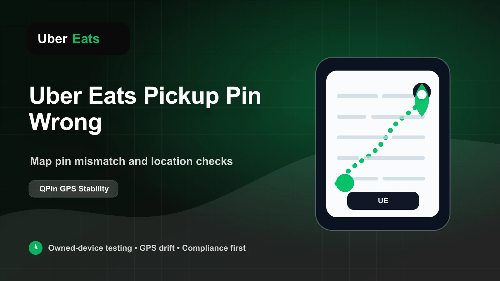 英国 Uber Eats 骑手地图不准：iPhone 取餐点 GPS 纠偏指南 cover image