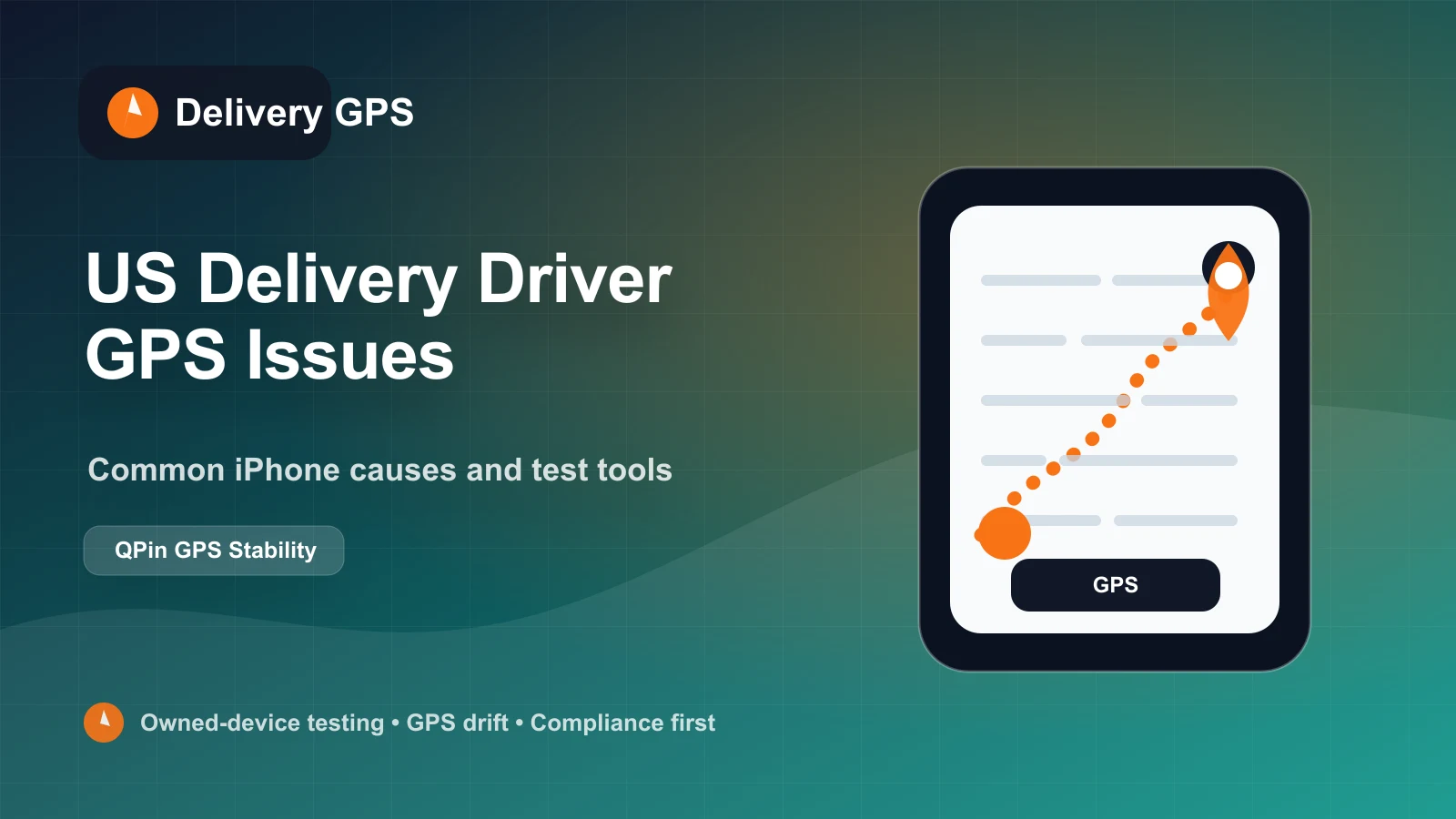 美国外送司机 GPS 定位问题：iPhone 虚拟定位硬件修复方案 cover image